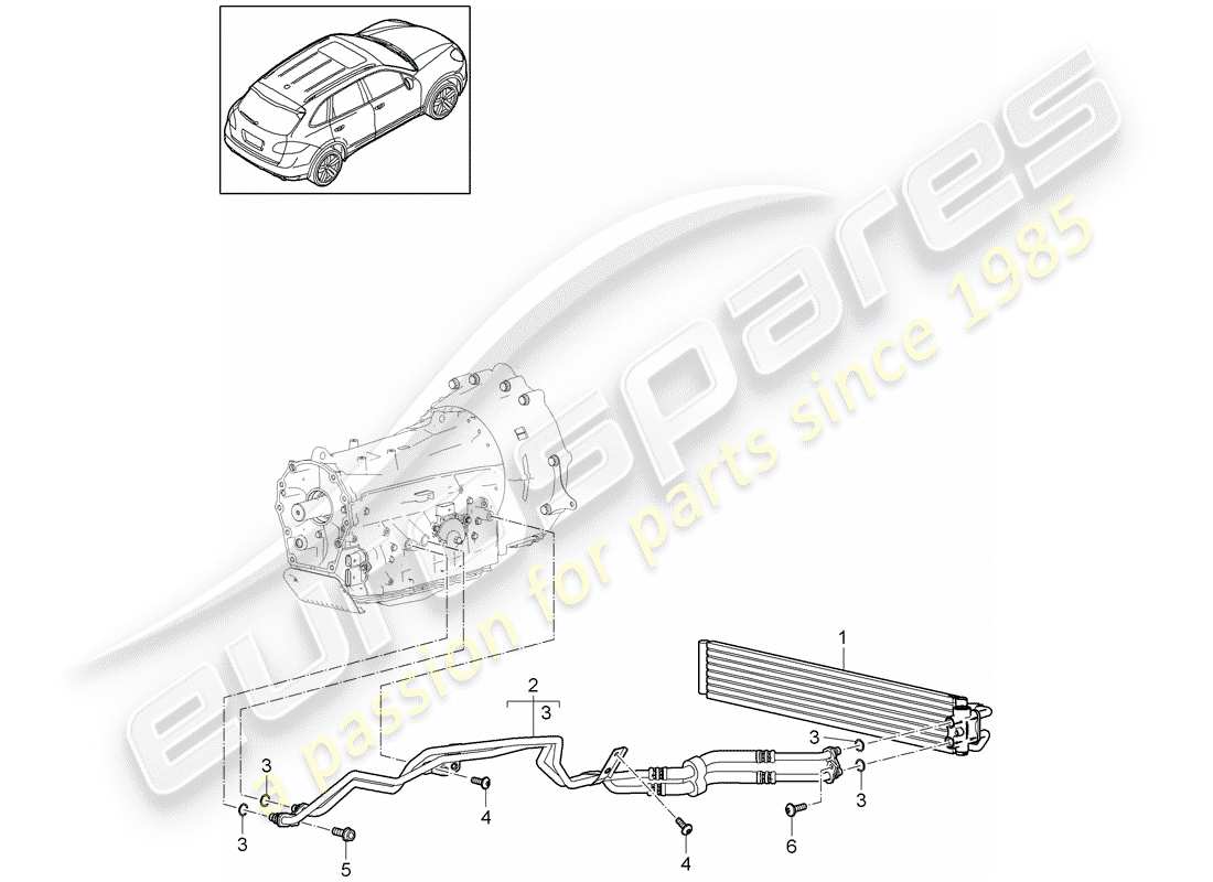 porsche cayenne e2 (2014) tiptronic part diagram