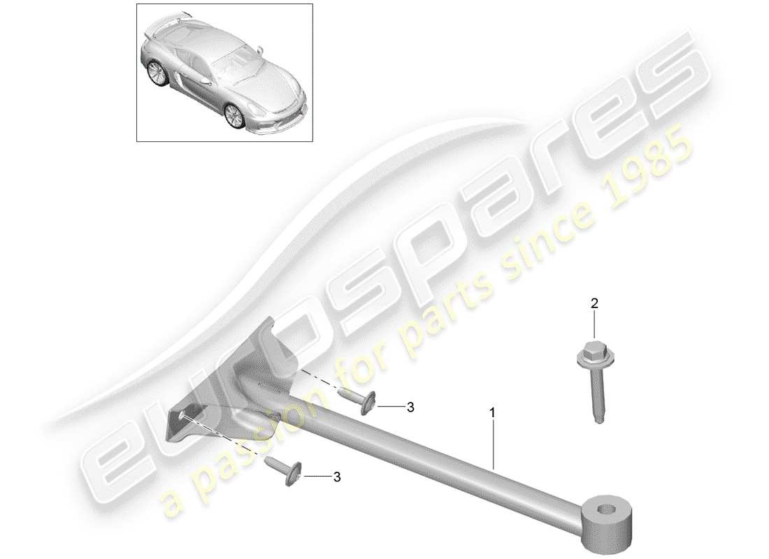 porsche 2016 dome strut part diagram