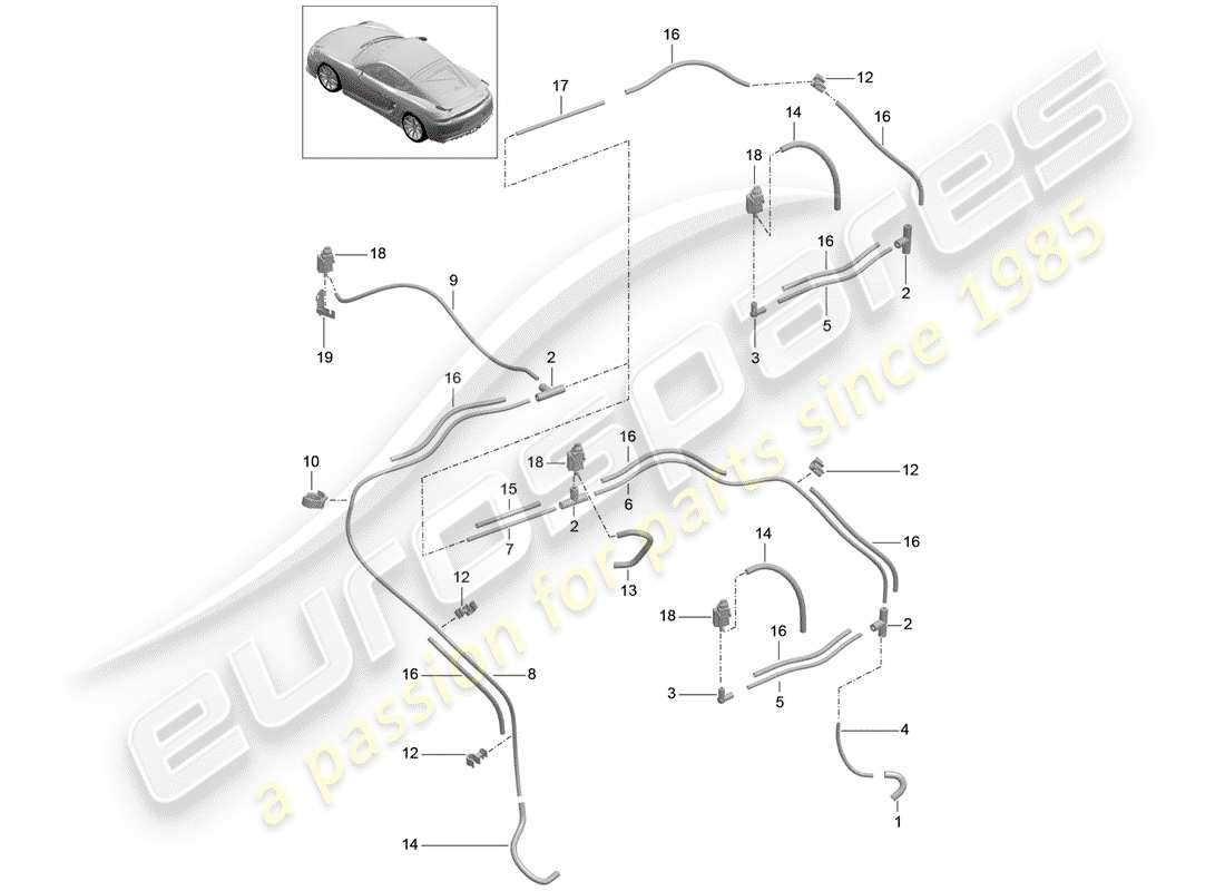 porsche 2016 vacuum system part diagram