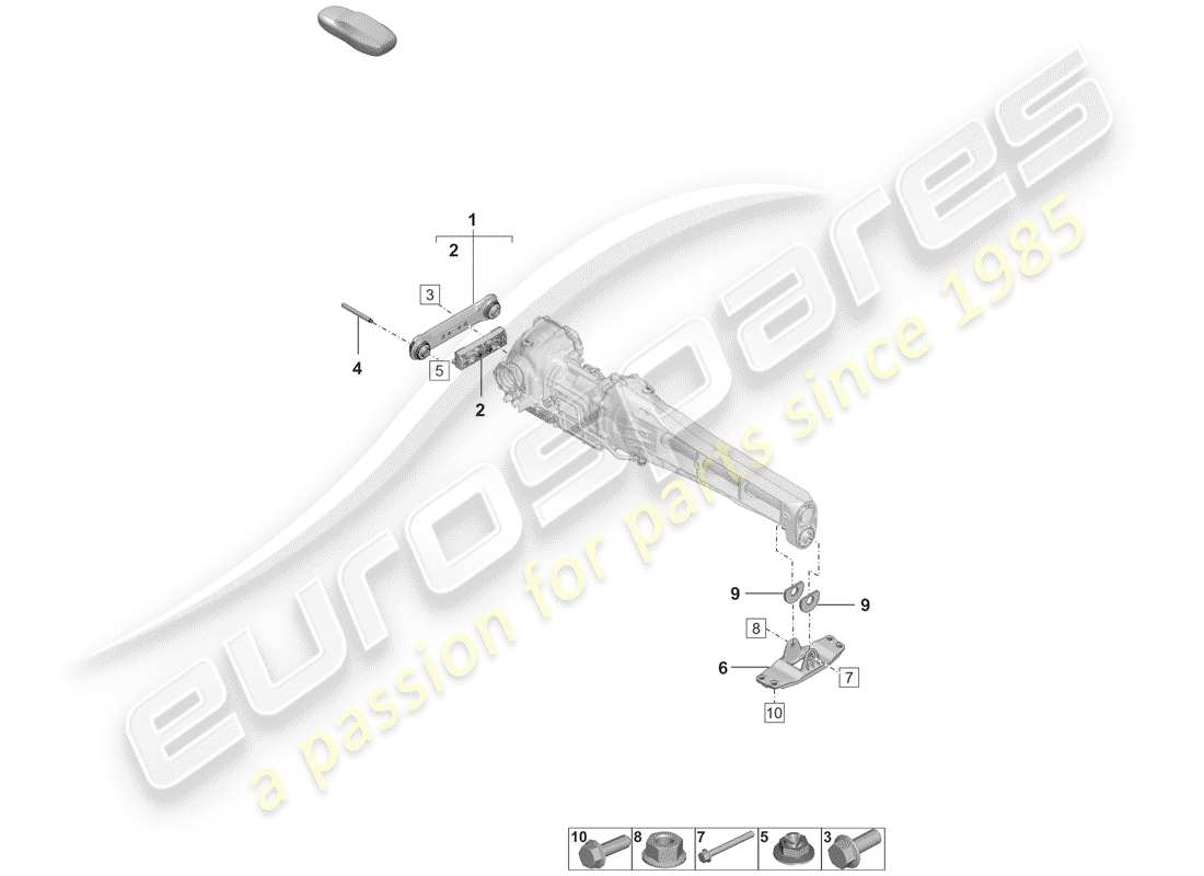 porsche 2019 mounting parts for parts diagram