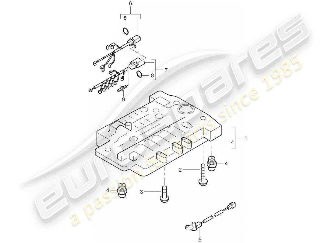 porsche cayenne (2004) tiptronic part diagram