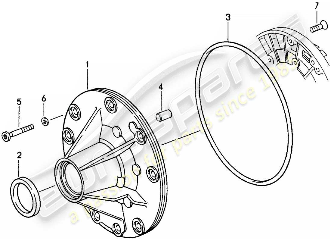 porsche 968 (1994) tiptronic - oil pump parts diagram