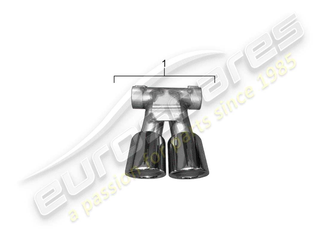 porsche tequipment 98x/99x (2016) tail pipe part diagram