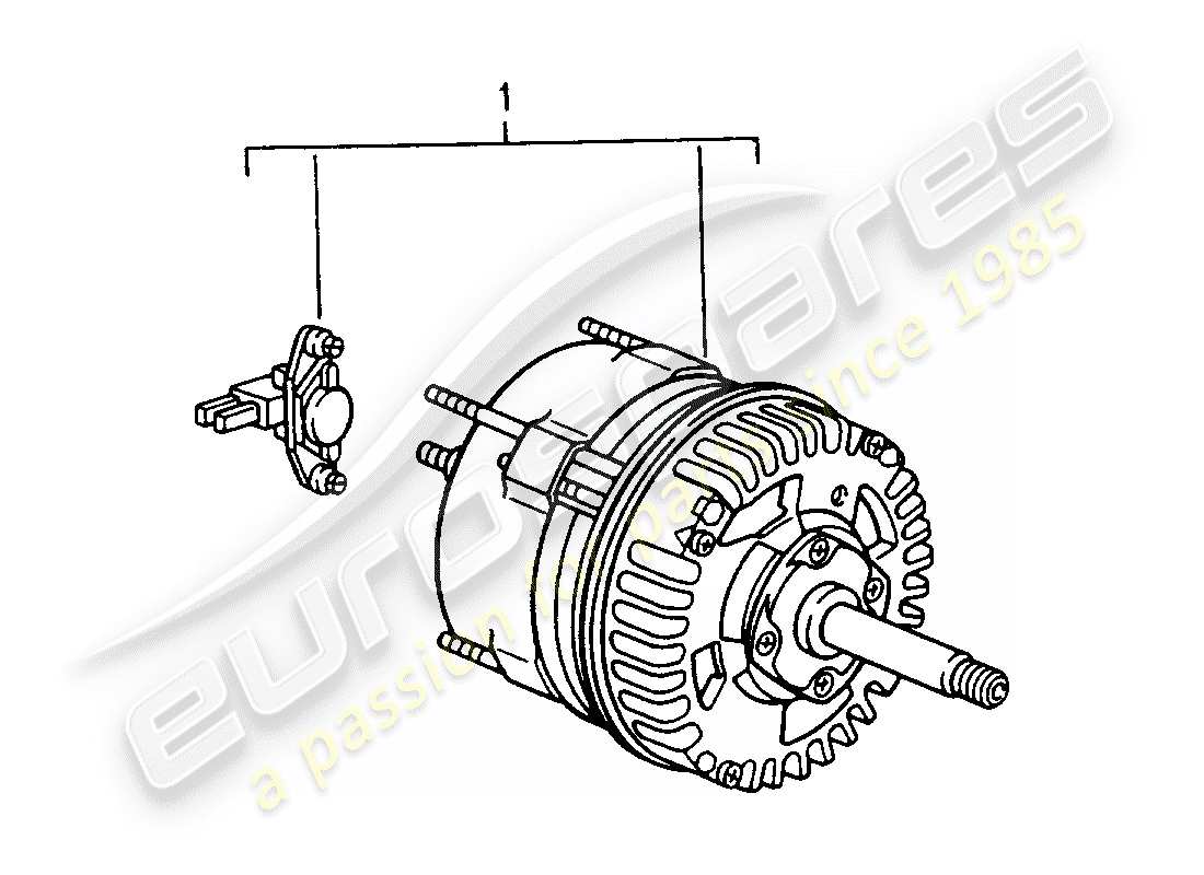 porsche replacement catalogue (1995) alternator parts diagram