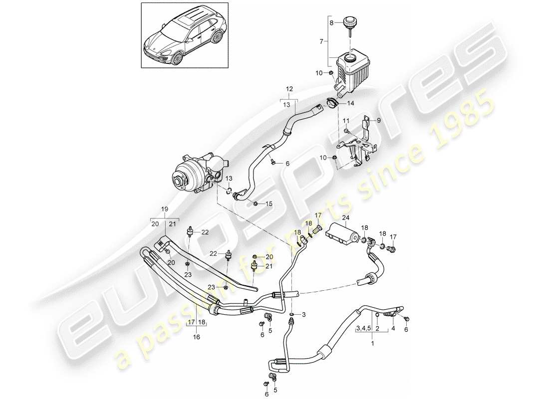 porsche cayenne e2 (2013) stabilizer part diagram