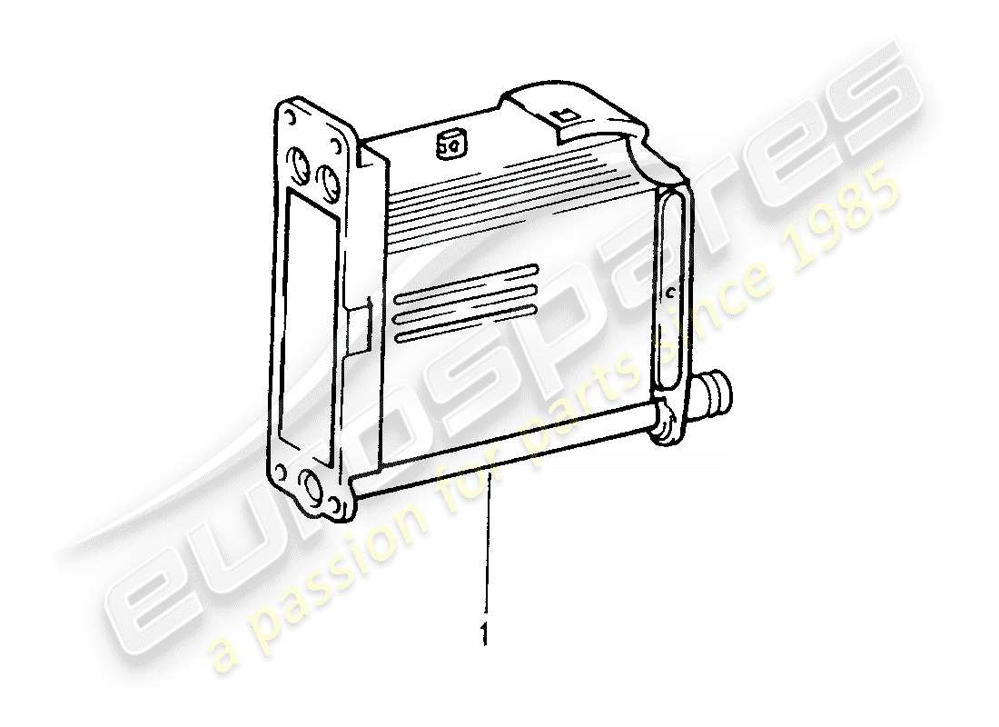 porsche replacement catalogue (1980) oil cooler part diagram