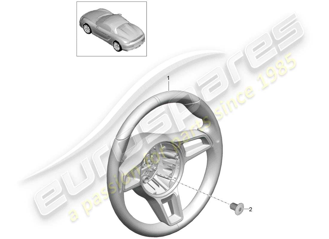 porsche 2016 steering wheels part diagram