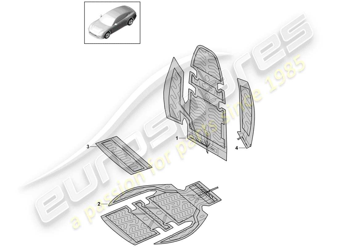 porsche panamera 971 (2019) heater element part diagram
