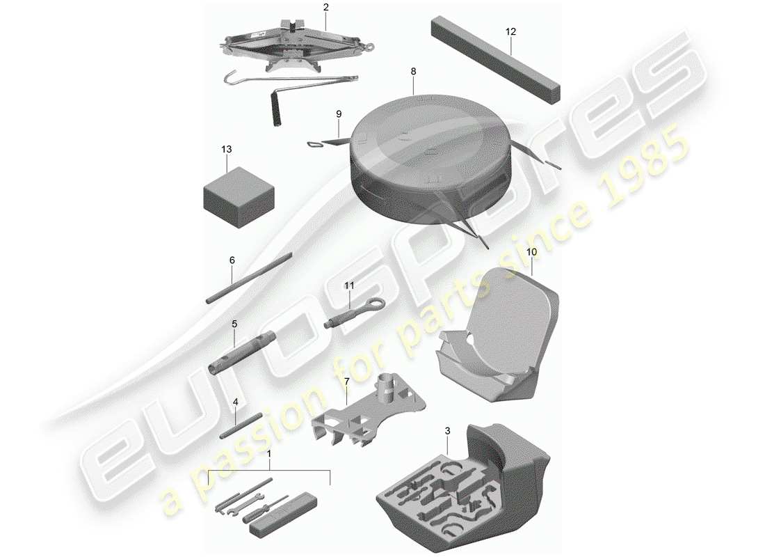 porsche 2016 tool part diagram