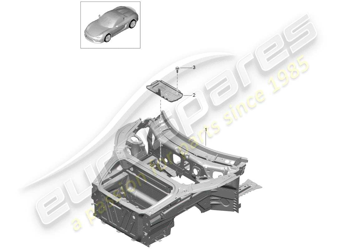 porsche 2016 front end part diagram