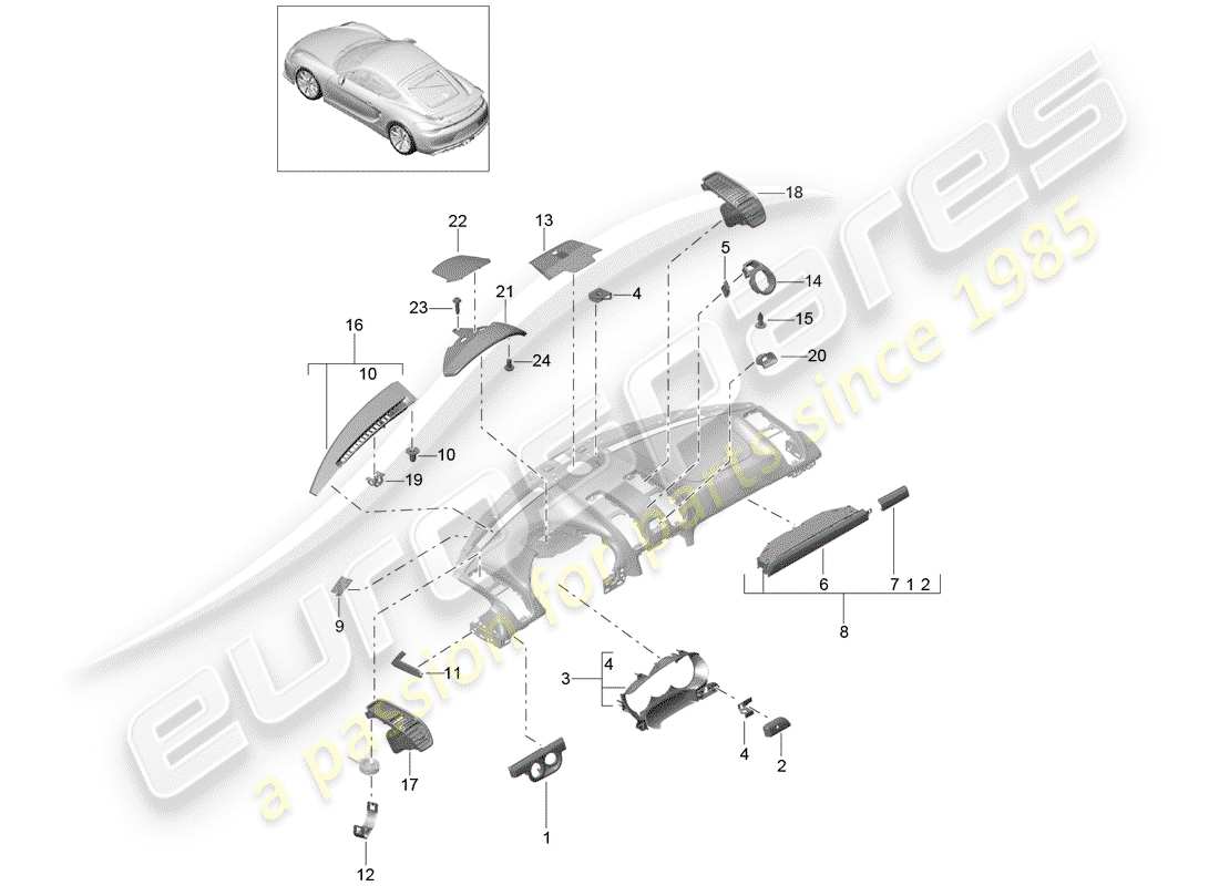 porsche 2016 accessories part diagram