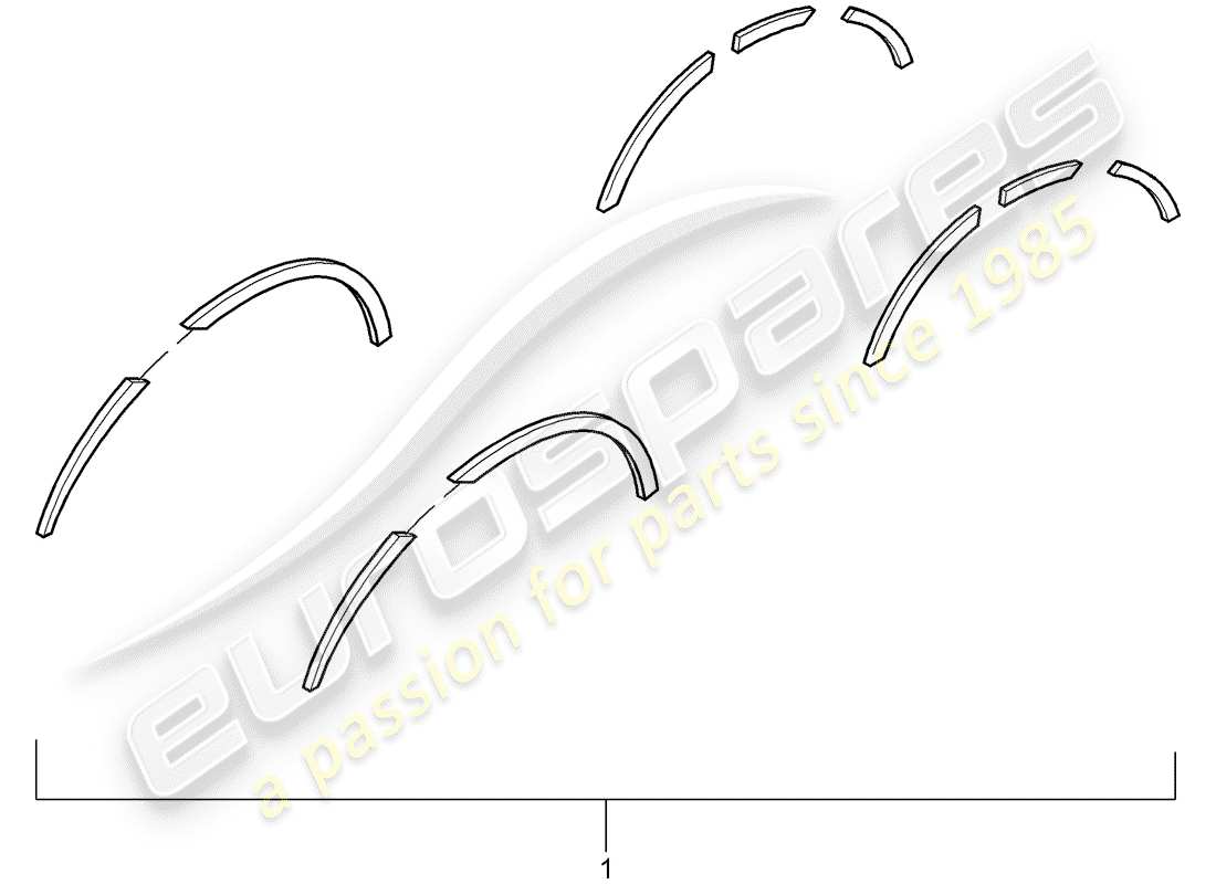 porsche tequipment cayenne (2014) fender flare part diagram