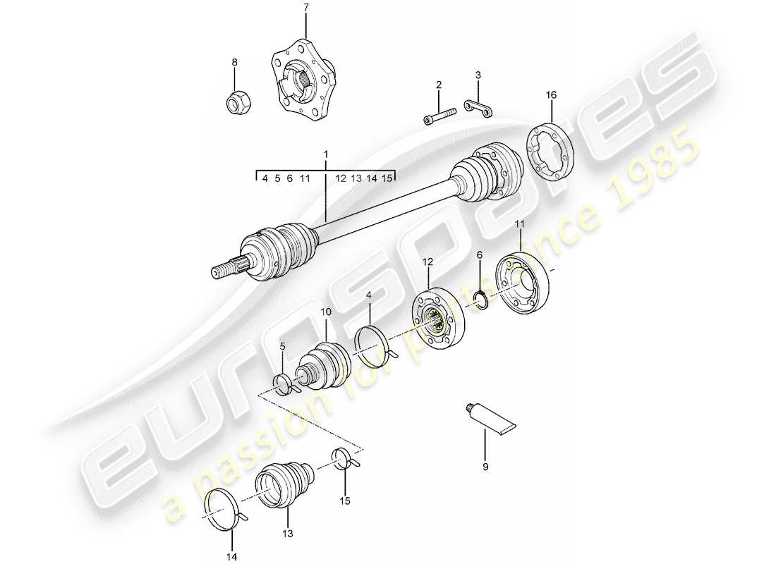 porsche 996 (2000) drive shaft - wheel hub - f >> 99-2s603 555 - f >> 99-2s642 147 - f >> 99-2s630 713 - f >> 99-2s603 622 - f >> 99-2s642 181 - f >> 99-2s630 736 part diagram