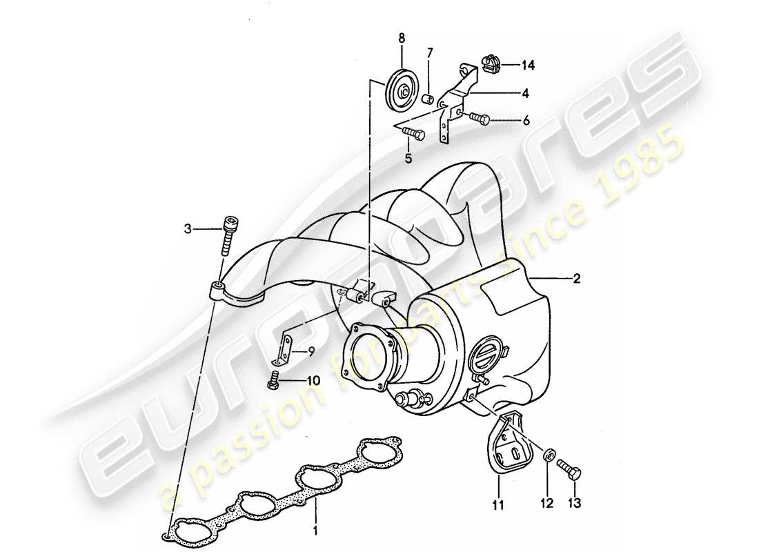 porsche 968 (1994) lh-jetronic - 2 parts diagram