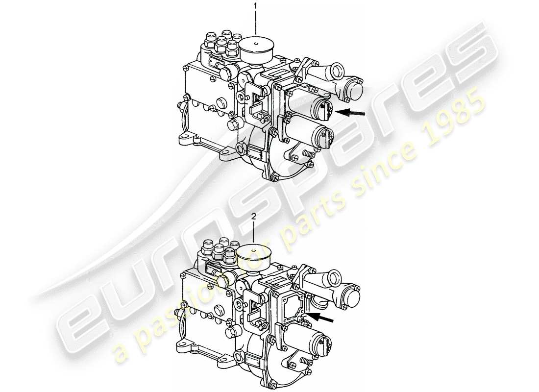 porsche replacement catalogue (2007) injection pump part diagram