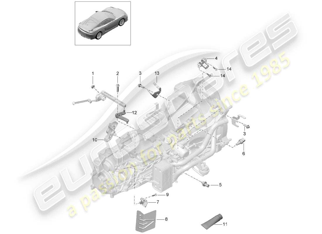 porsche 2016 manual gearbox part diagram