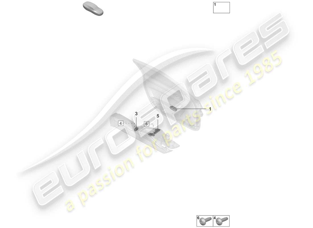 porsche 2019 switch part diagram