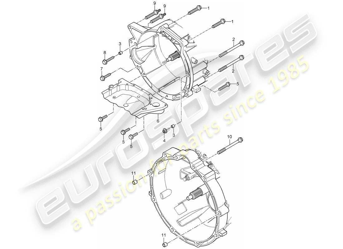 porsche cayenne (2006) mounting parts for engine and part diagram