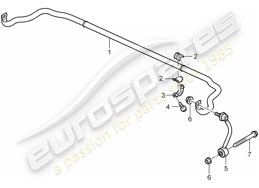 porsche cayenne (2009) stabilizer part diagram