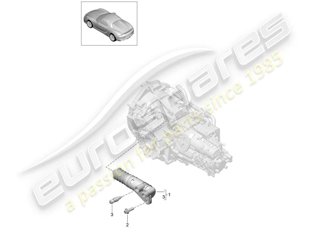 porsche 2016 clutch release part diagram