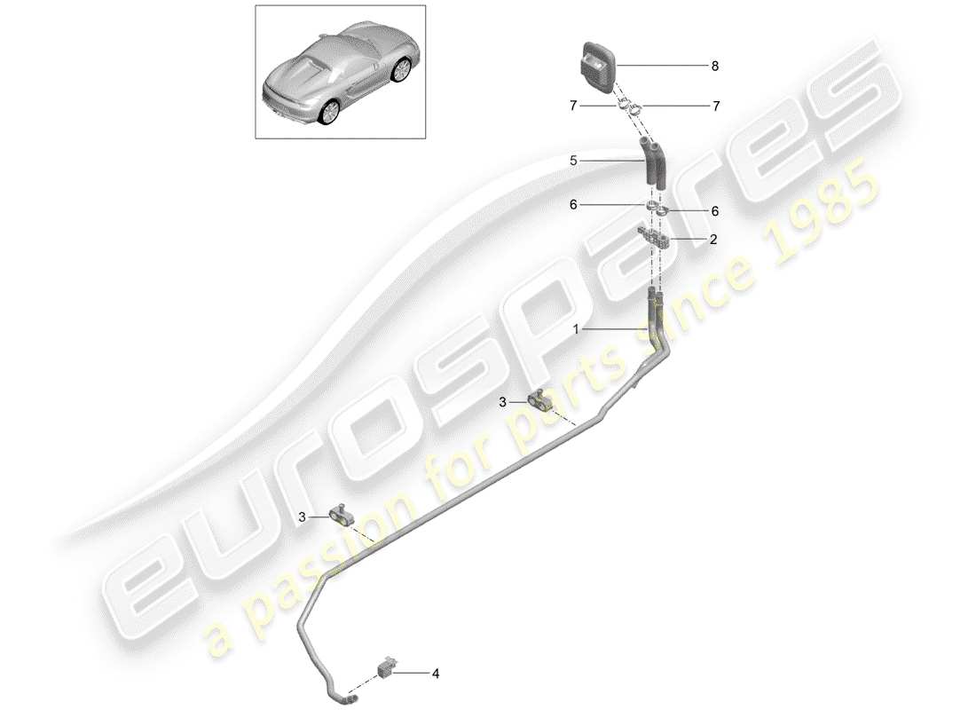 porsche 2016 heater part diagram