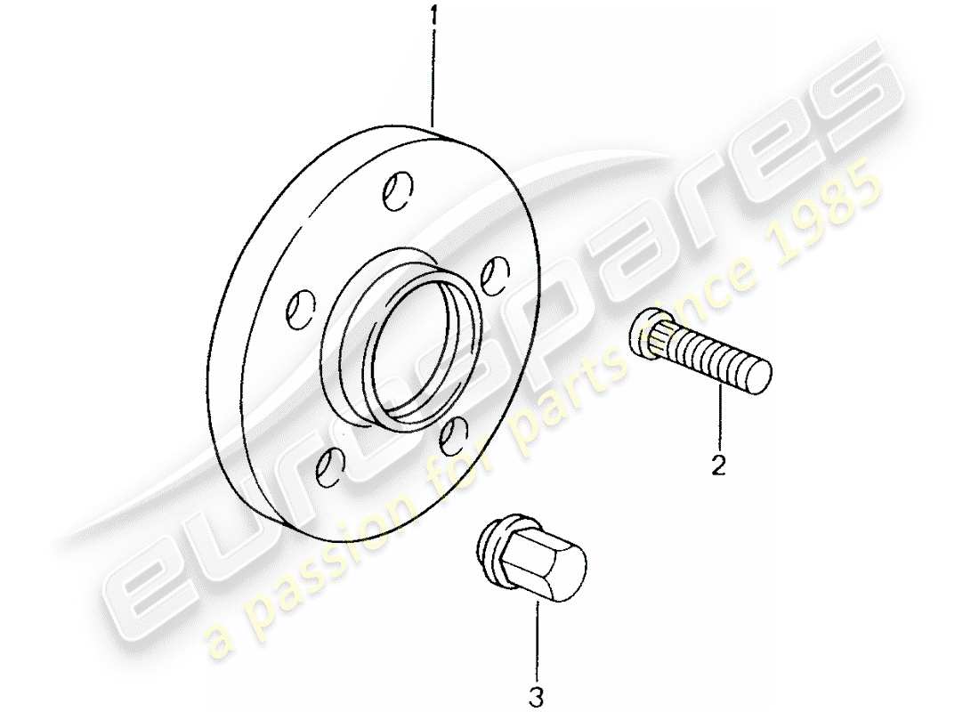 porsche tequipment catalogue (2012) widening of track part diagram