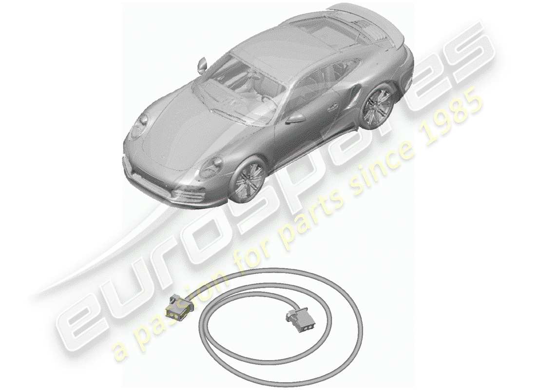 porsche 991 turbo (2019) light fibre optic part diagram