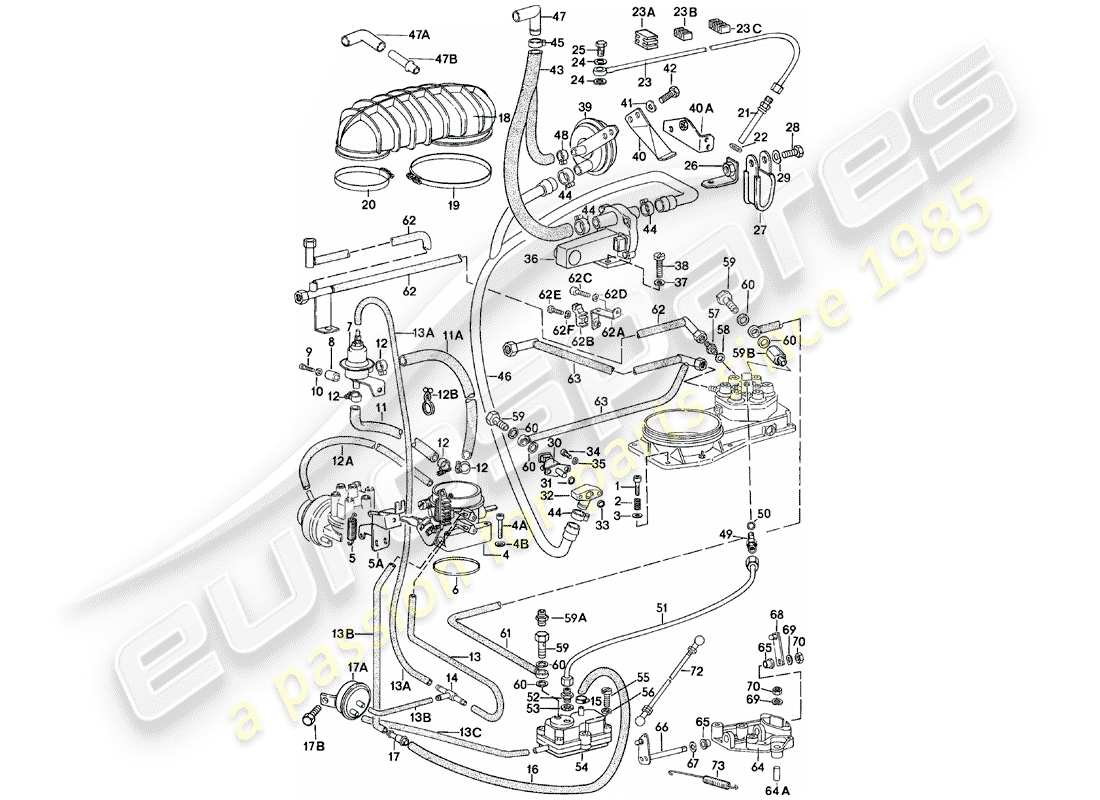 porsche 911 (1979) k-jetronic parts diagram
