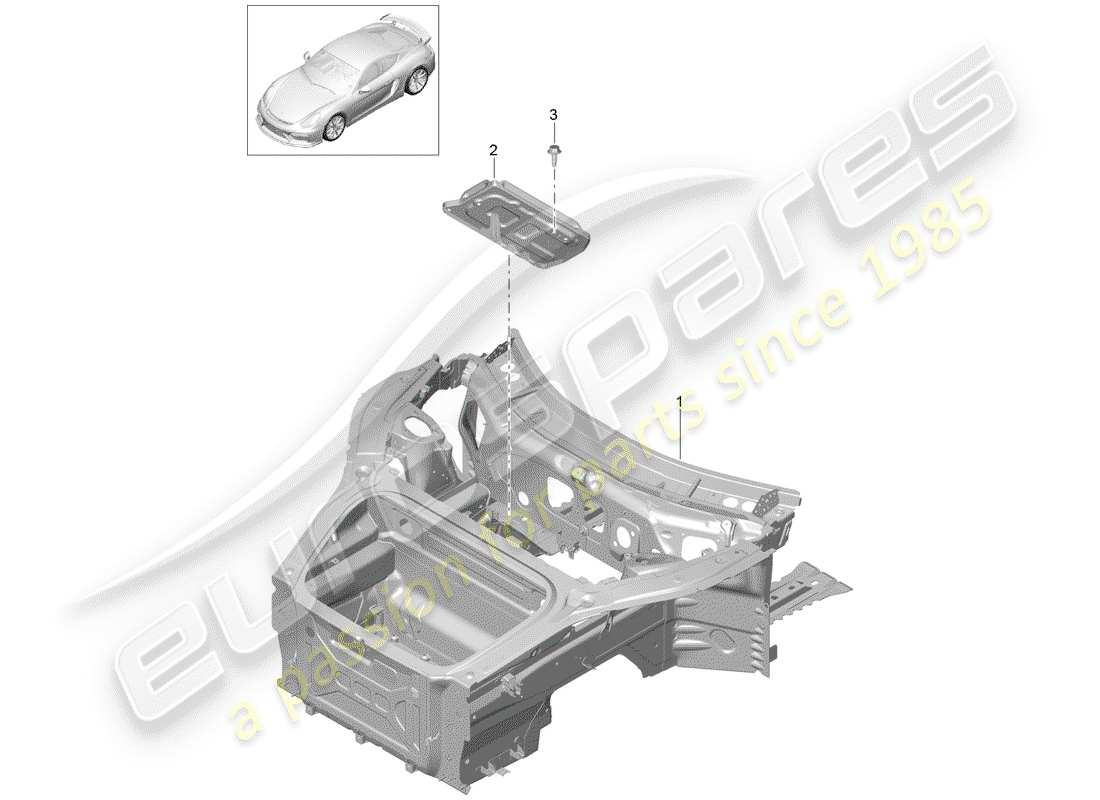 porsche 2016 front end part diagram