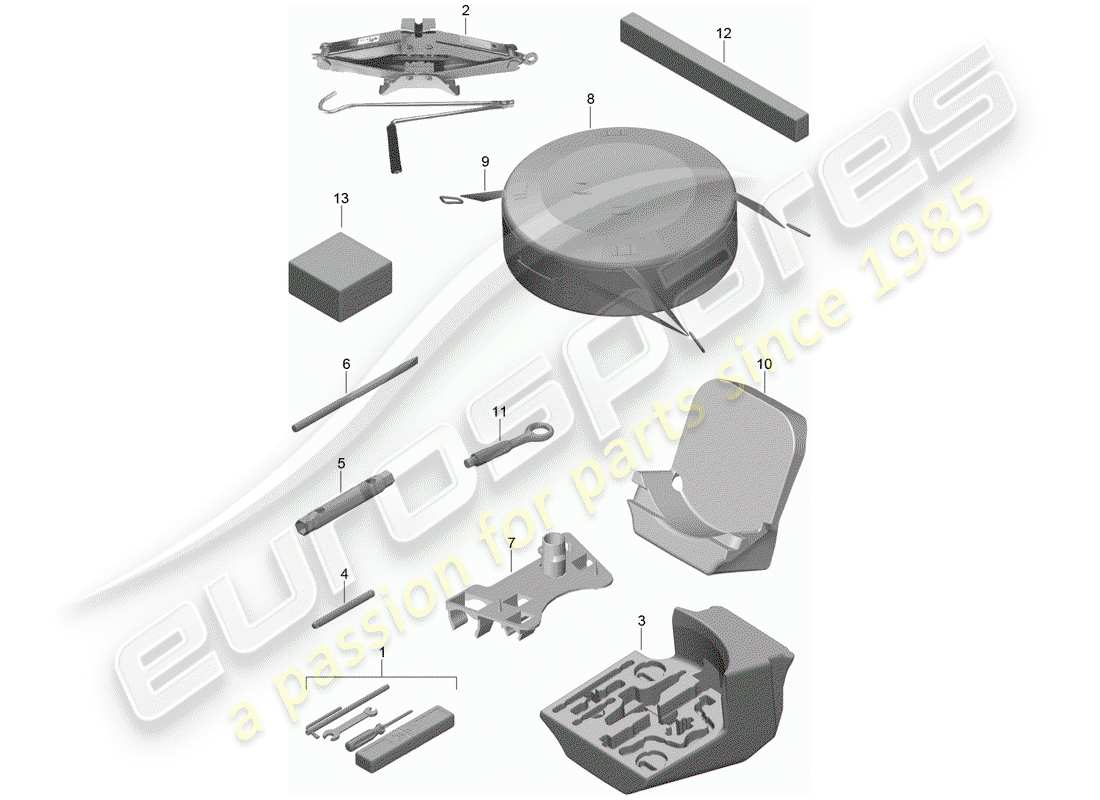 porsche 2016 tool part diagram