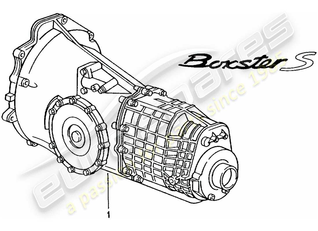 porsche boxster 986 (2004) 6 speed manual transmission - - d - mj 2000>> part diagram