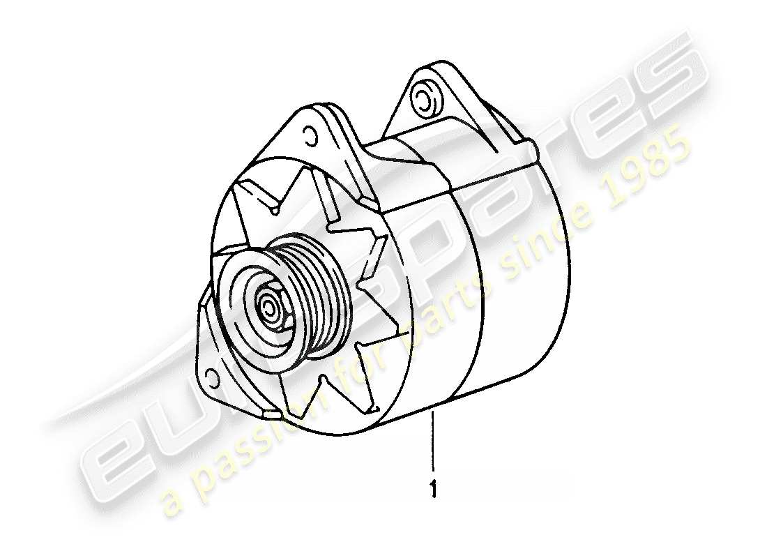 porsche replacement catalogue (1975) alternator part diagram