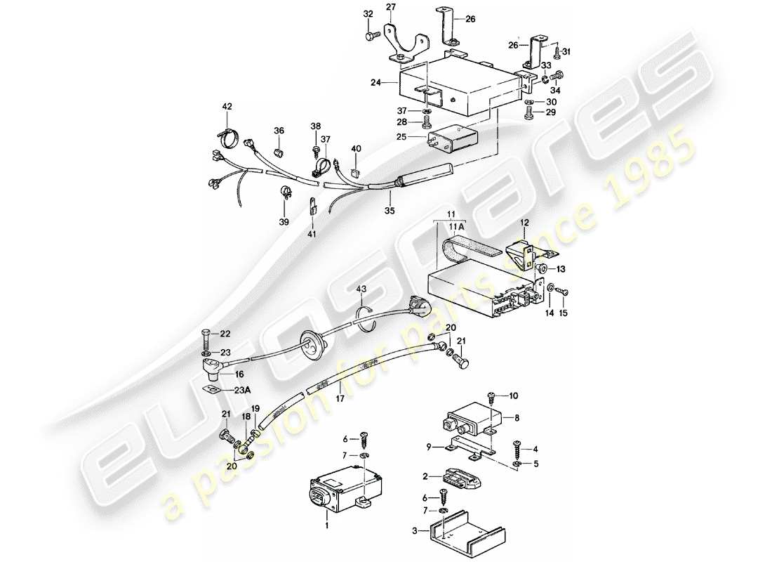 porsche 924 (1980) engine electrics 2 part diagram