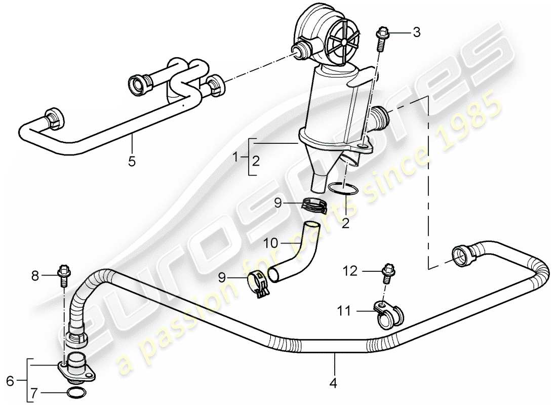 porsche cayman 987 (2006) crankcase part diagram