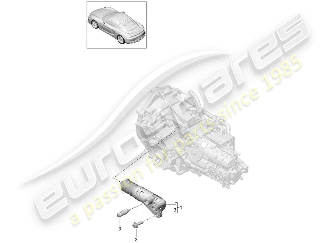 porsche 2016 clutch release part diagram