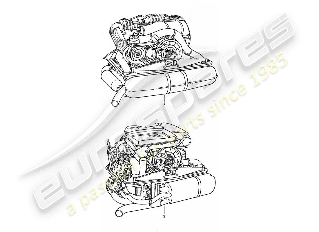 porsche 1983 (911) replacement engine parts diagram