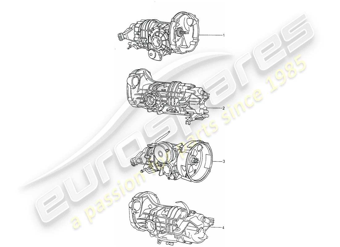 porsche replacement catalogue (2008) manual gearbox part diagram