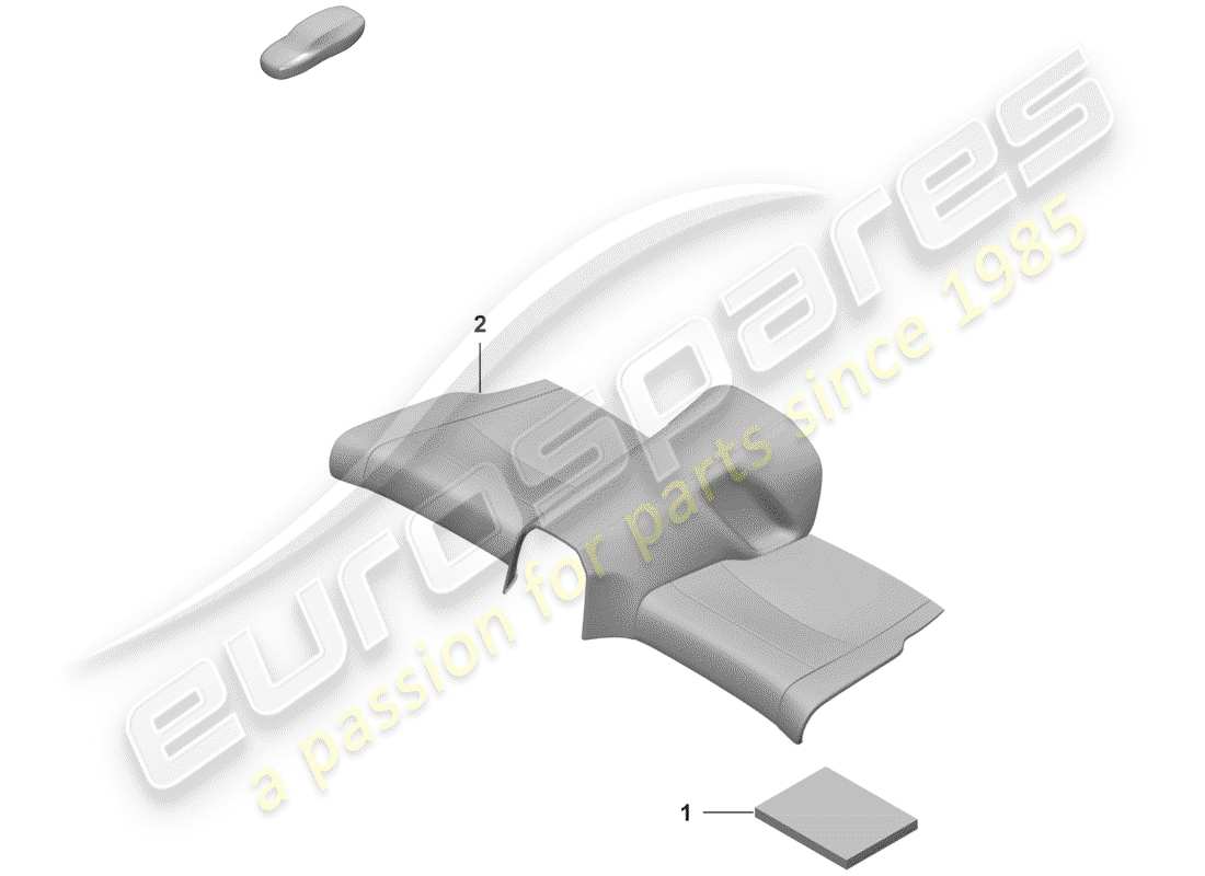 porsche 2019 foam part part diagram