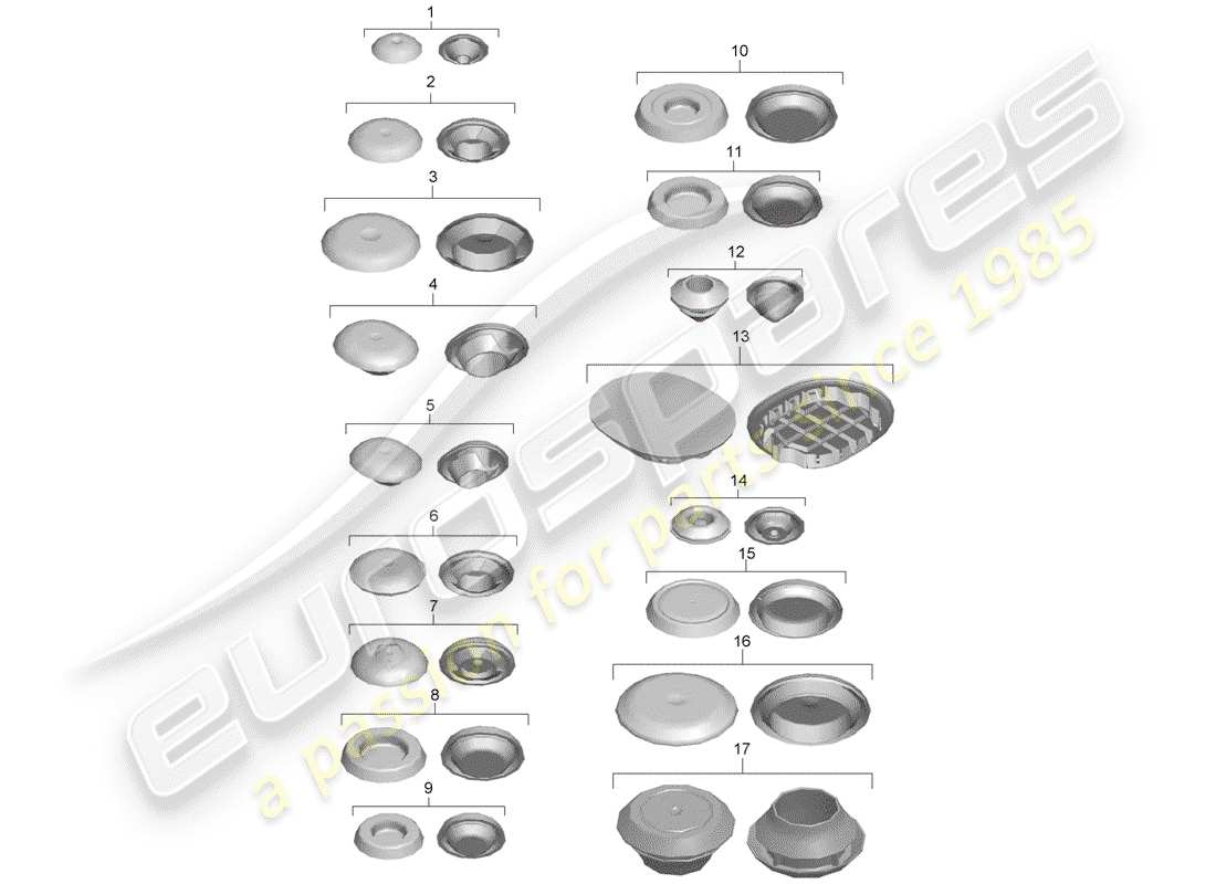 porsche boxster 981 (2012) plug part diagram