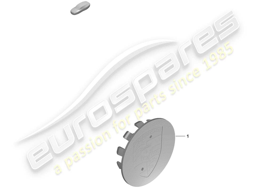 porsche 2020 wheel cap parts diagram