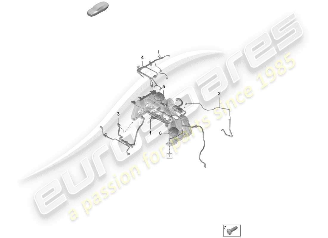 porsche 2019 vacuum system part diagram