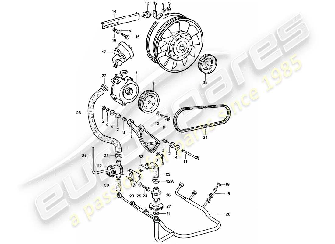 porsche 911 (1980) air injection parts diagram