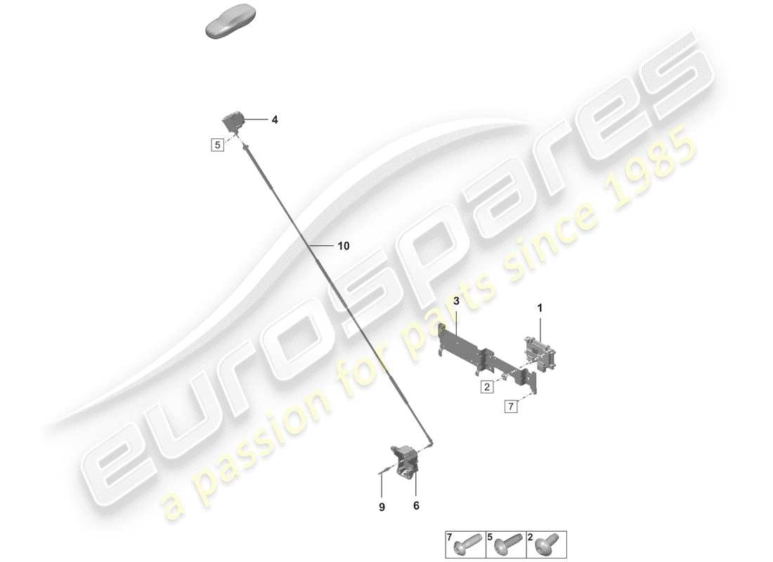 porsche 2019 single parts part diagram