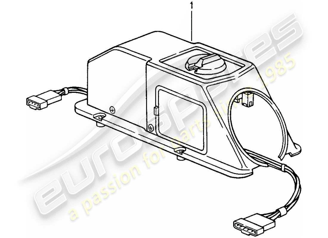 porsche replacement catalogue (1983) control mechanism part diagram