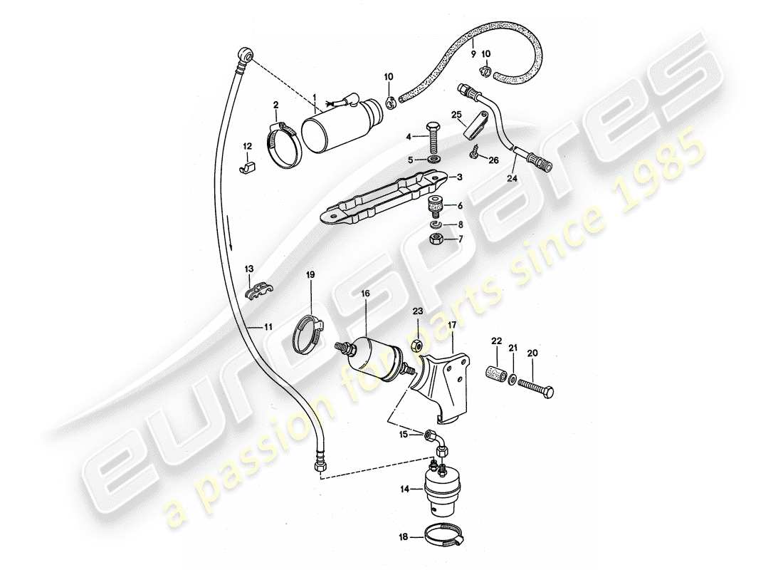 porsche 911 turbo (1977) fuel system - d - mj 1975>> part diagram