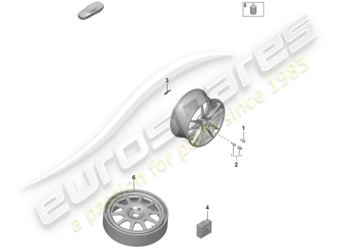 porsche 2019 single parts part diagram