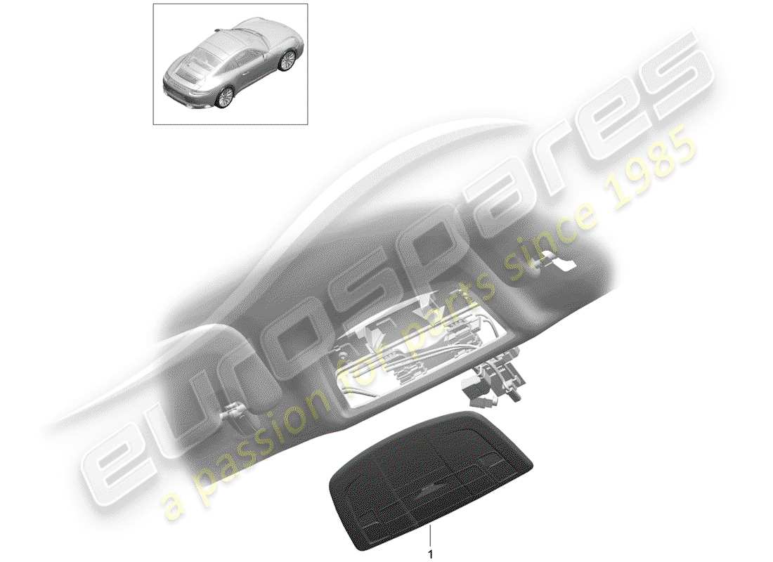 porsche 991 gen. 2 (2019) bracket part diagram