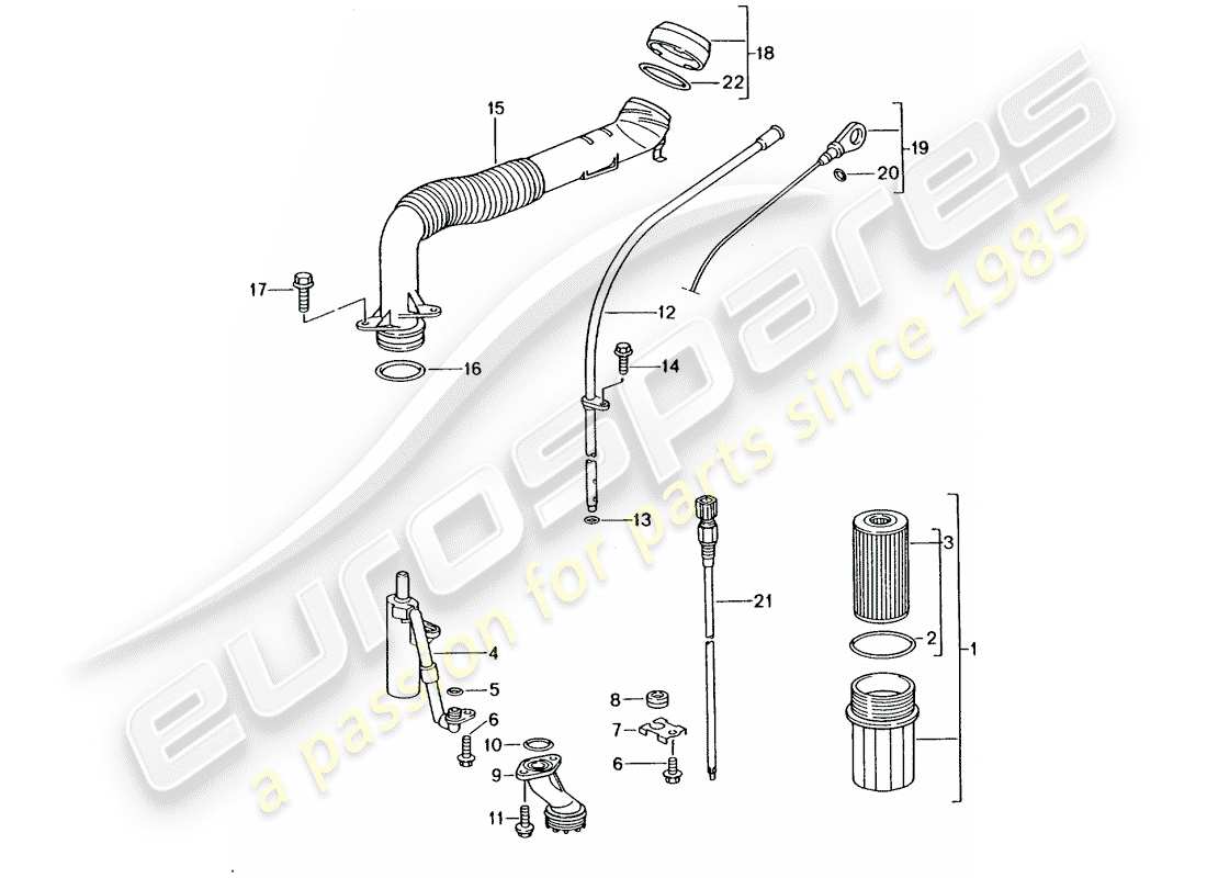 porsche 996 (2000) engine (oil press./lubrica.) - see technical information - see main group 1 (engine) - nr.1/02 nr.2/02 part diagram