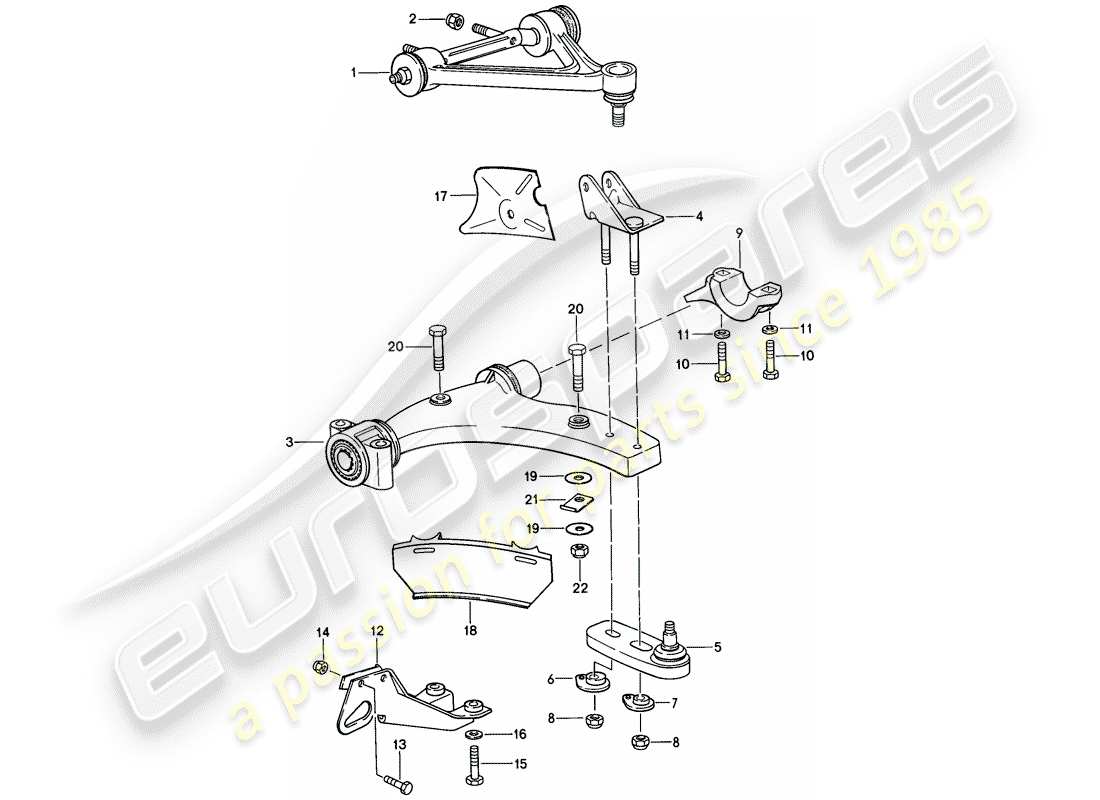 porsche 928 (1983) track control arm - f >> 92-gs860 999 - see technical information - 4-nr.1 - d >> - mj 1985 parts diagram
