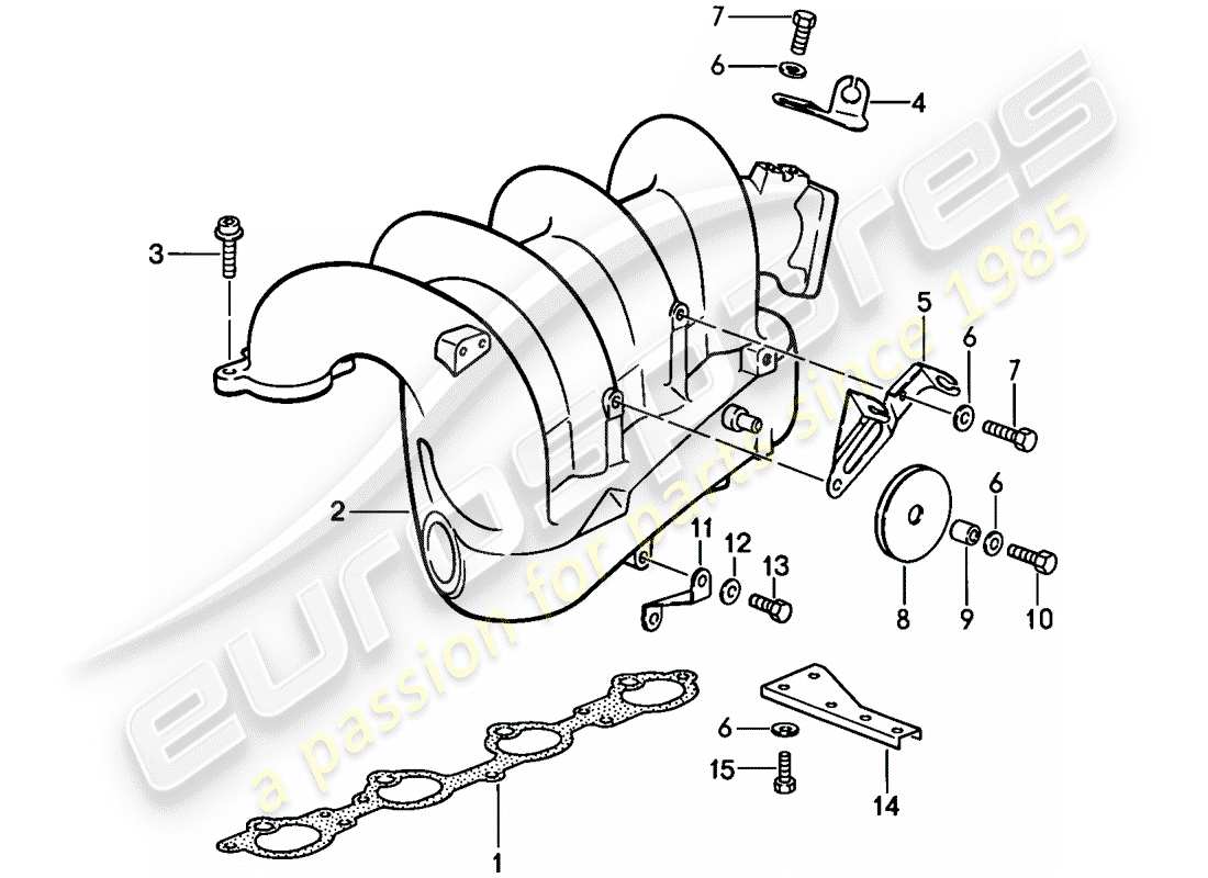 porsche 944 (1988) l-jetronic - 3 parts diagram